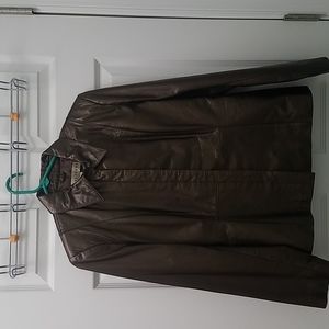 Women's Apostrophe Size 10 Bronze leather jacket